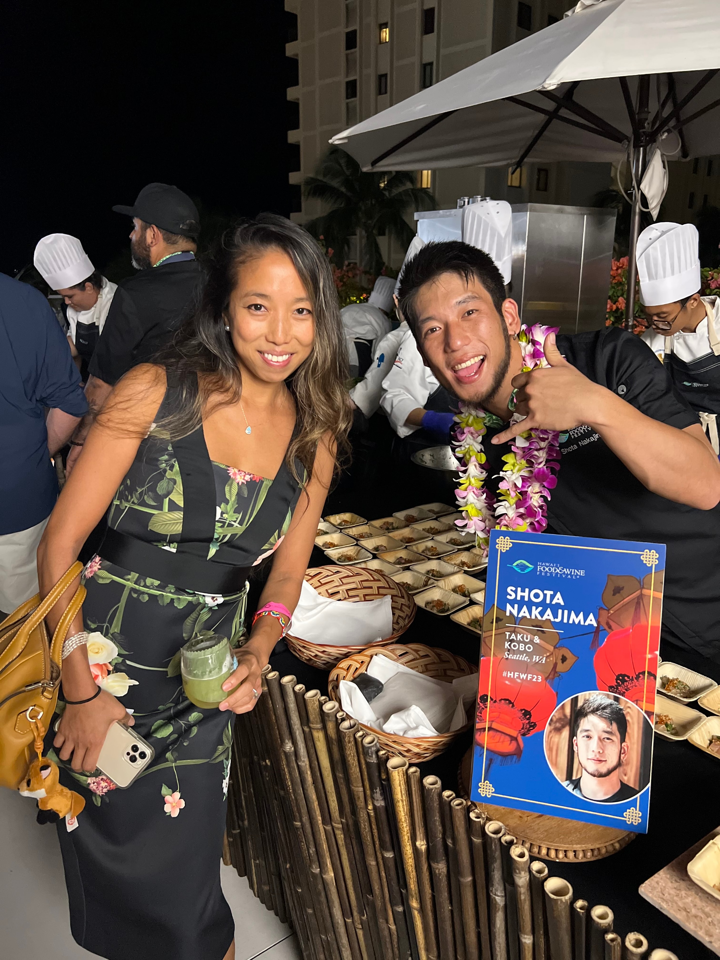 At the Hawaiʻi Food & Wine Festival with Chef Shota Nakajima