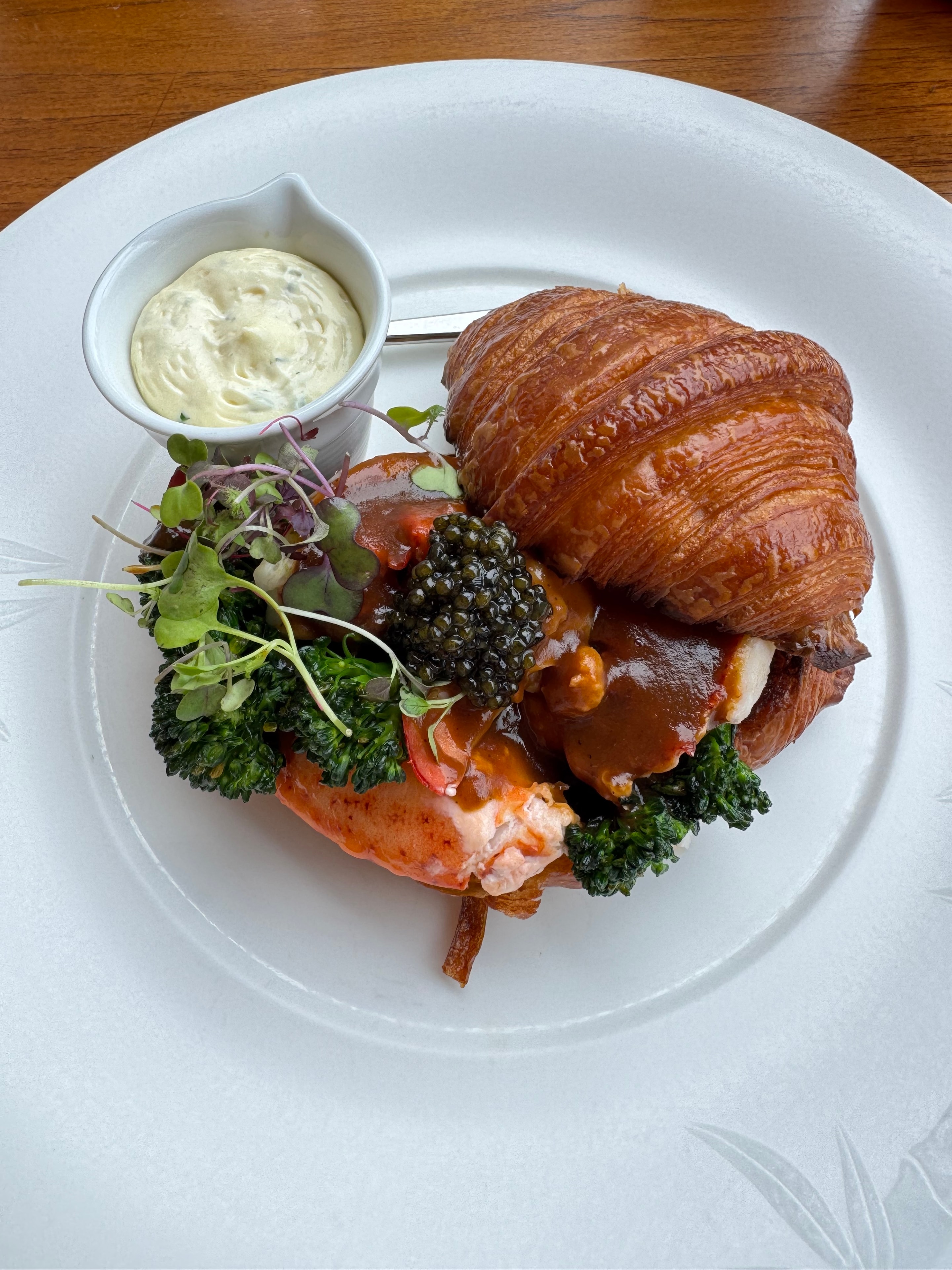 A memorable lobster croissant