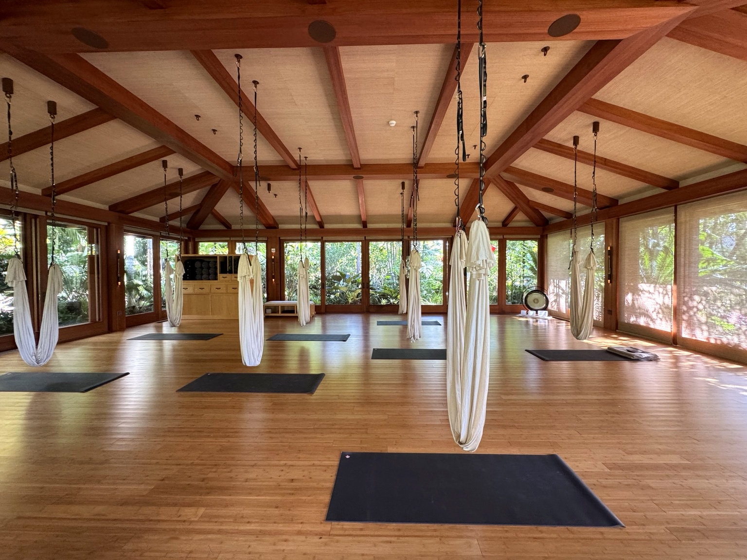 Aerial yoga studio at Sensei Lānaʻi